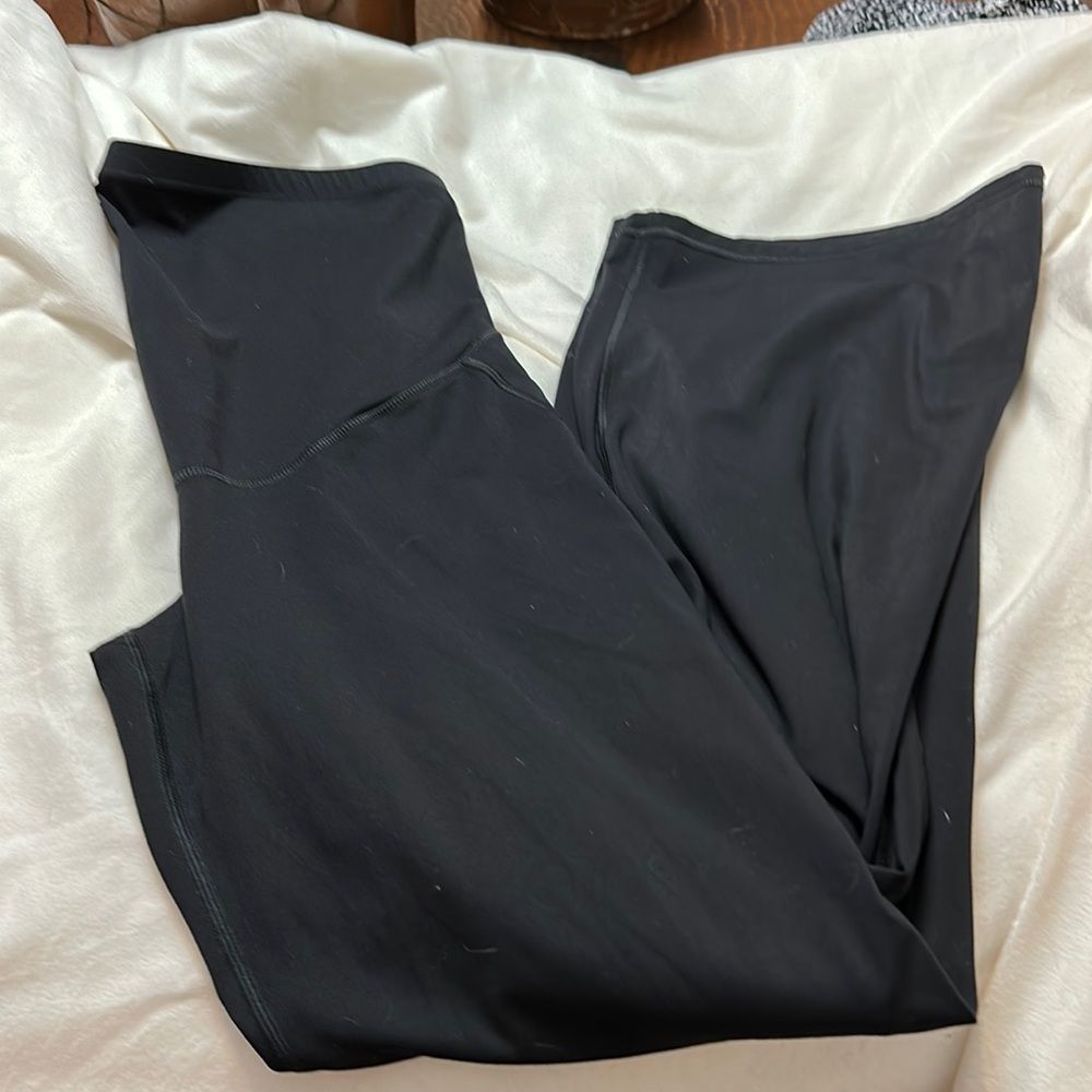 MATERNITY FLARE STRETCH PANTS, euc